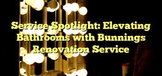 Service Spotlight: Elevating Bathrooms with Bunnings Renovation Service 